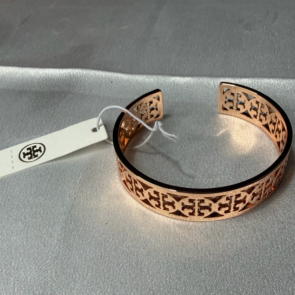 Tory Burch rose gold cuff bracelet new